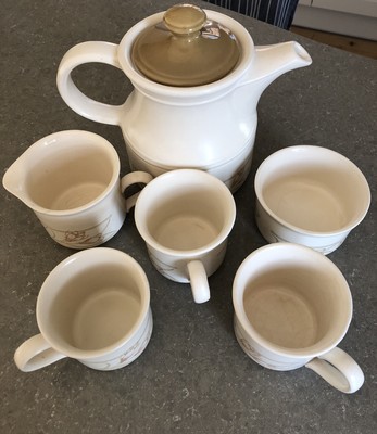 Staffordshire Biltons Coloroll Tea / Coffee Pot sugar Pot Milk Jug 