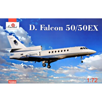 Maquette Amodel 72307 – Dassault Falcon 50 – 1/72 – Version Avec Ailes – Neuf