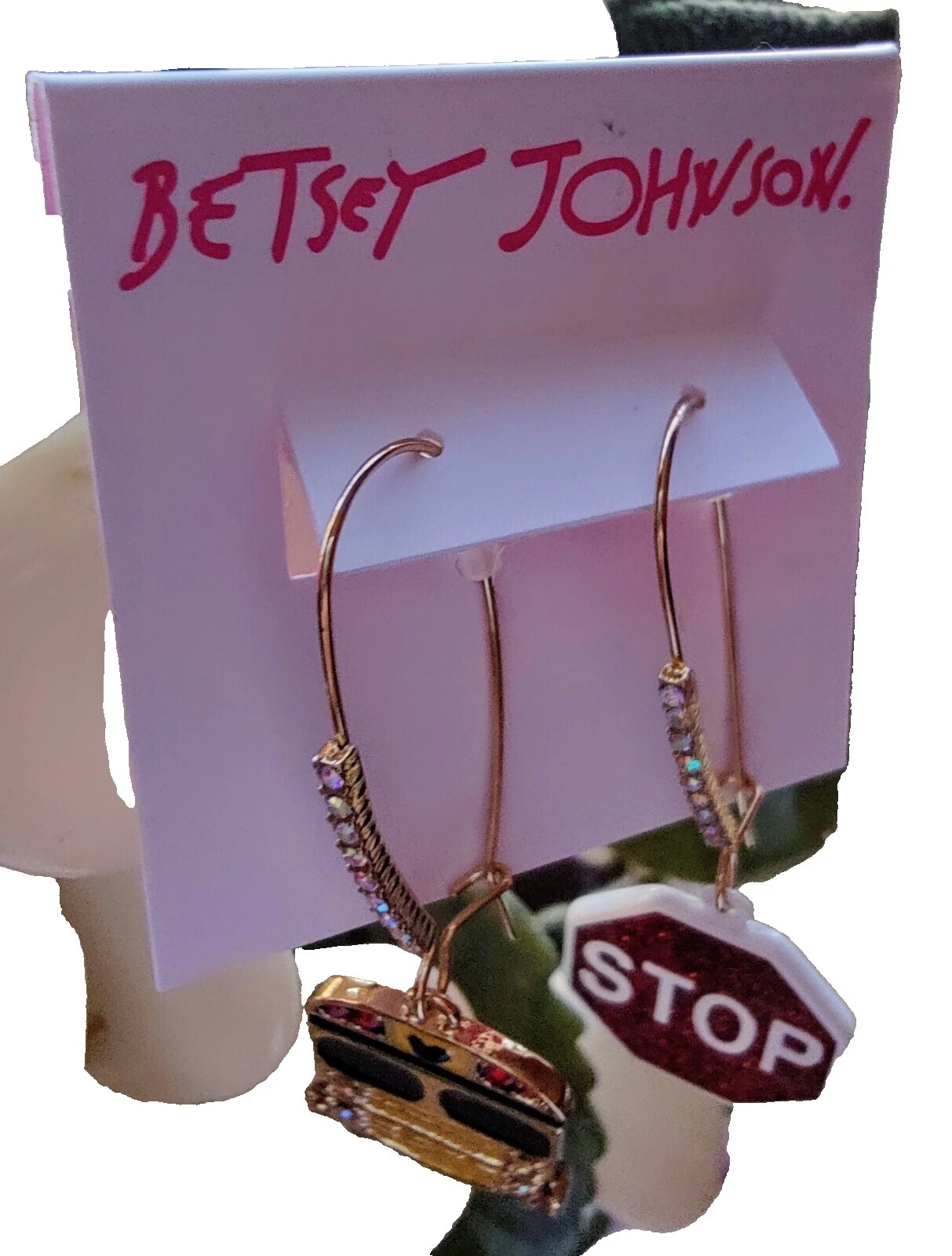 Pendientes de Moda Betsey Johnson Goldstone