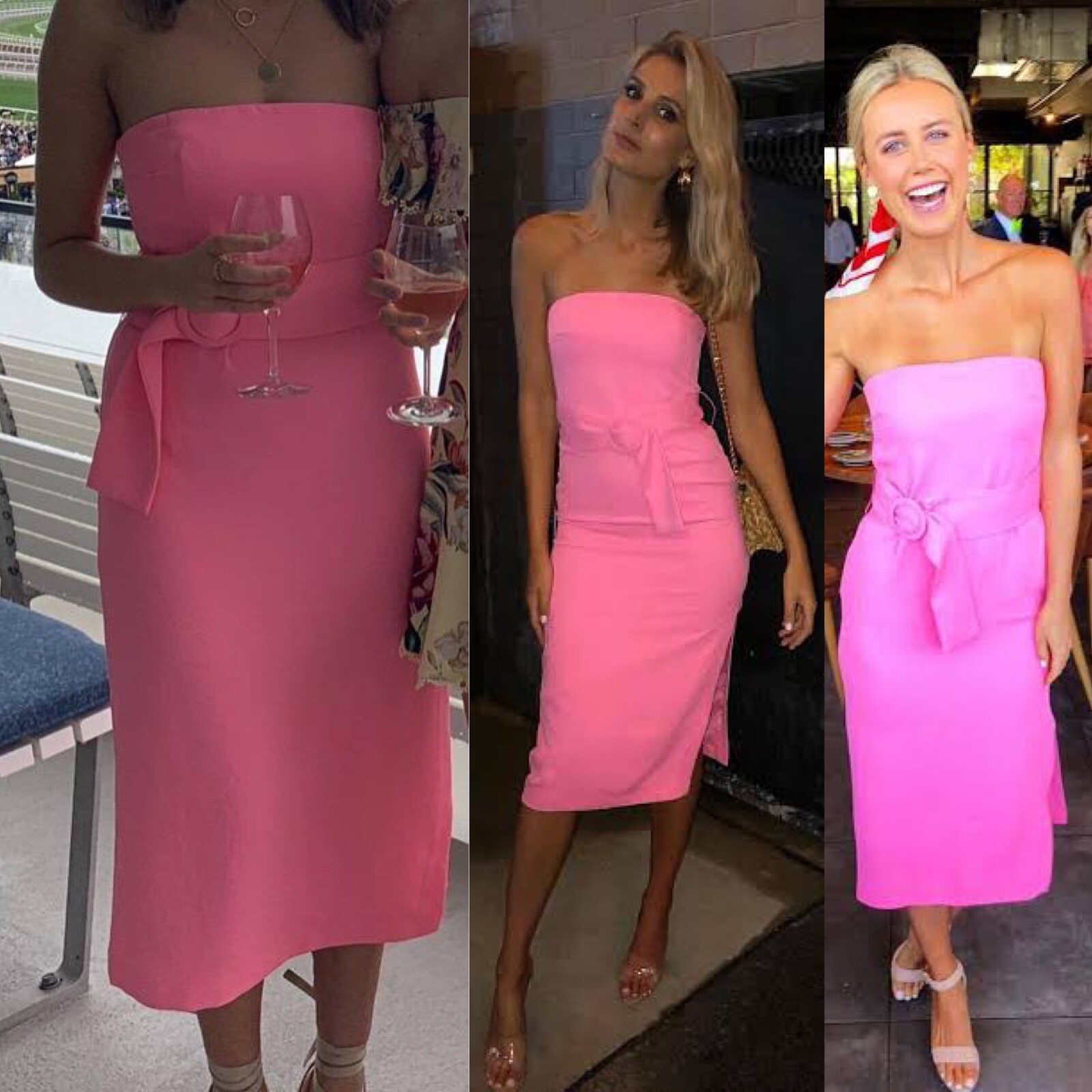 kookai pink confetti erica midi dress eBay