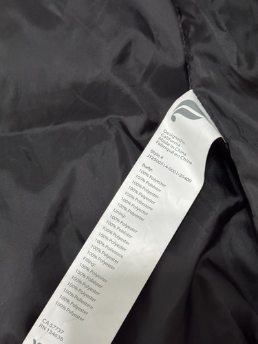 Fabletics Womens Puffer Jacket Coat Sz XS Black Full Zip Snap Insulated Pockets - Picture 8 of 9