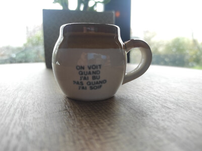Humorous Ceramic Mini Coffee Mug / Shot Glass