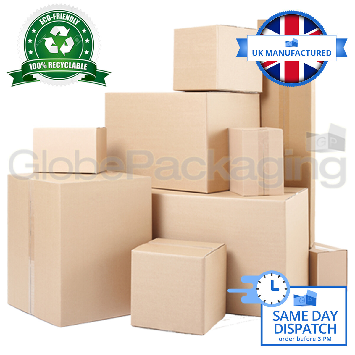 BRAND NEW SINGLE & DOUBLE WALL CARDBOARD POSTAL BOXES - MADE FROM RECYCLED PAPER