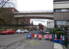 Photo 6x4 Footpath closure on Chestergate  c2017