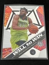 2019-20 Panini Mosaic Basketball Karl-Anthony Towns Will To Win #2 - Twolves