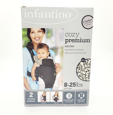 Infantino Embrace Baby Carrier Newborn 8-25 lb Air Mesh Black Cozy Wrap