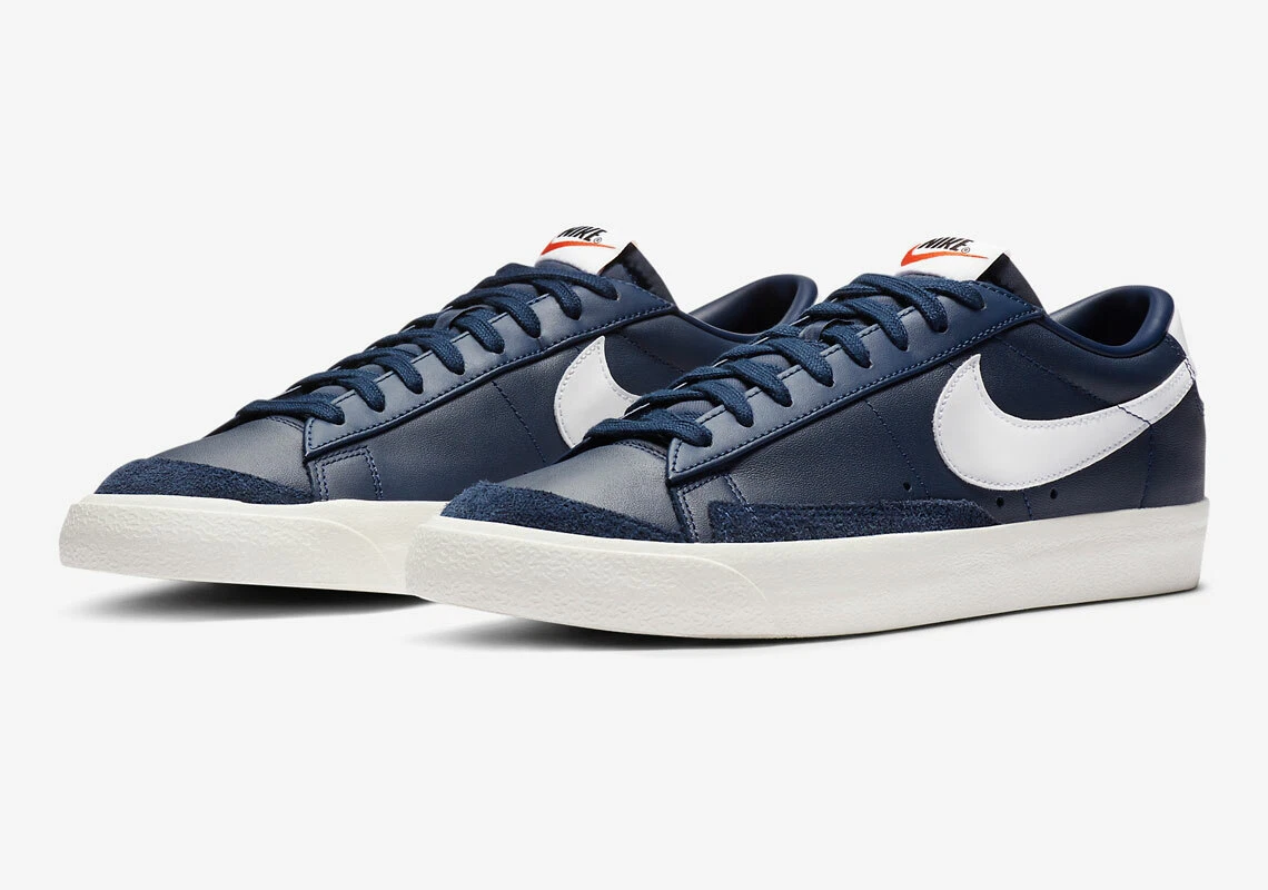 Nike blazer low navy best sale blue