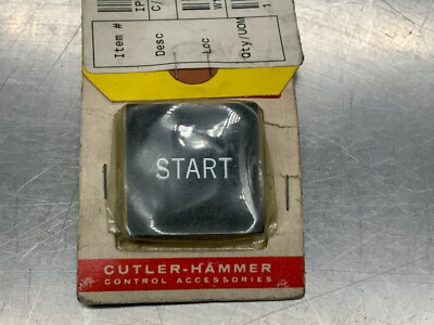 #ad Cutler Hammer E30KA180 Black Start Button $12.95