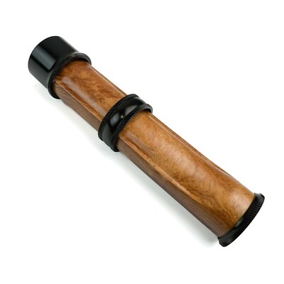 FBS Fly Rod Reel Seat - Style 5 | Downlocking | Black | Burled | 0.315'' Bore