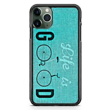 Life Is Good Bicycle Riding Case For iPhone 17 16 15 14 13 12 Pro Max Plus