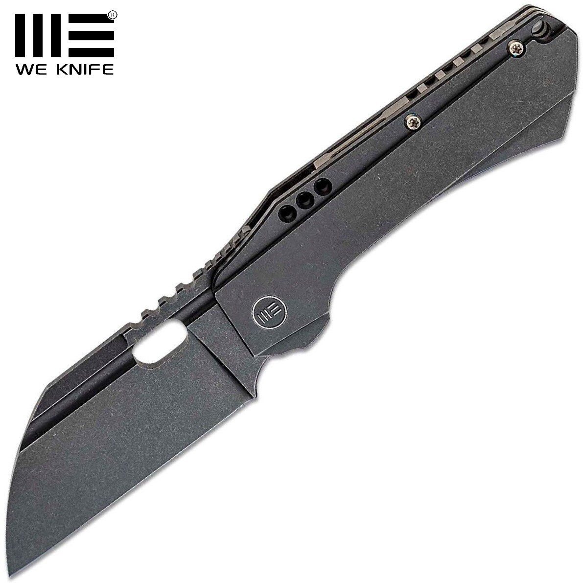 WE Roxi 3 Front Flipper S35VN Black Stonewashed Blade Black