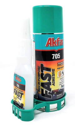 Akfix 705 Schnellkleber hochviskoser Cyanacrylatkleber mit Aktivator 65g + 200ml