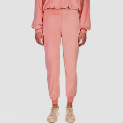 Sanctuary Womens Pants Size 2X Drawstring Jogger Pink Velour My Time Sweatpants