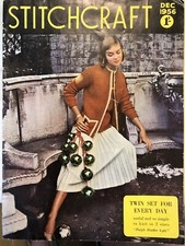 Original Vintage Stitchcraft Magazine December 1956
