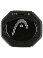 HEAD BLACK/CHROME NON-WEIGHTED TENNIS RACQUET BUTTCAP STAPLES 5 SIZES 285981