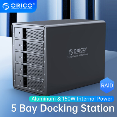 ORICO 3,5'' Festplattengehäuse RAID Dockingstationen USB3.0 HDD/SSD DAS