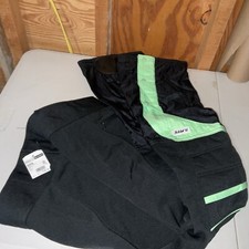 VTG NWT ROFFE Men's Black Neon Green Ski Snow Pants Sz 30 M Regular 90s 80s