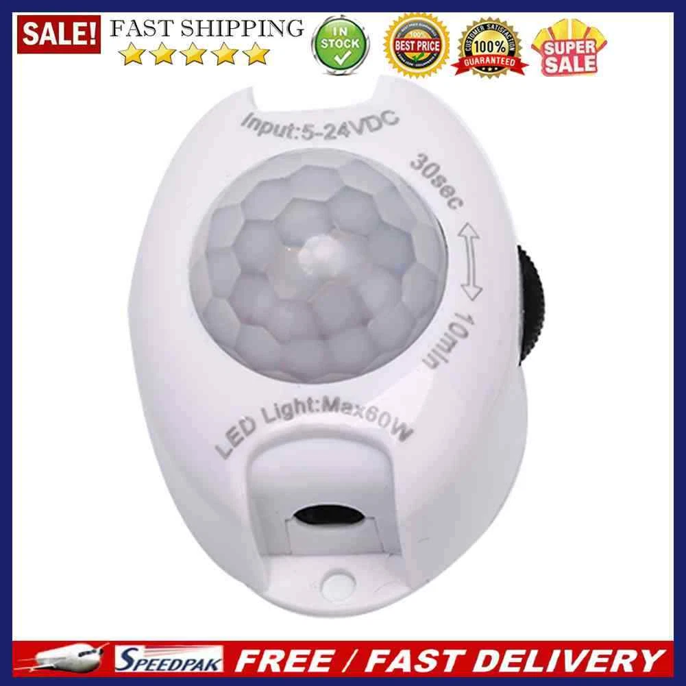 Light Sensor Controller 5 24V 3A PIR Motion Sensor Switches for LED Strip L