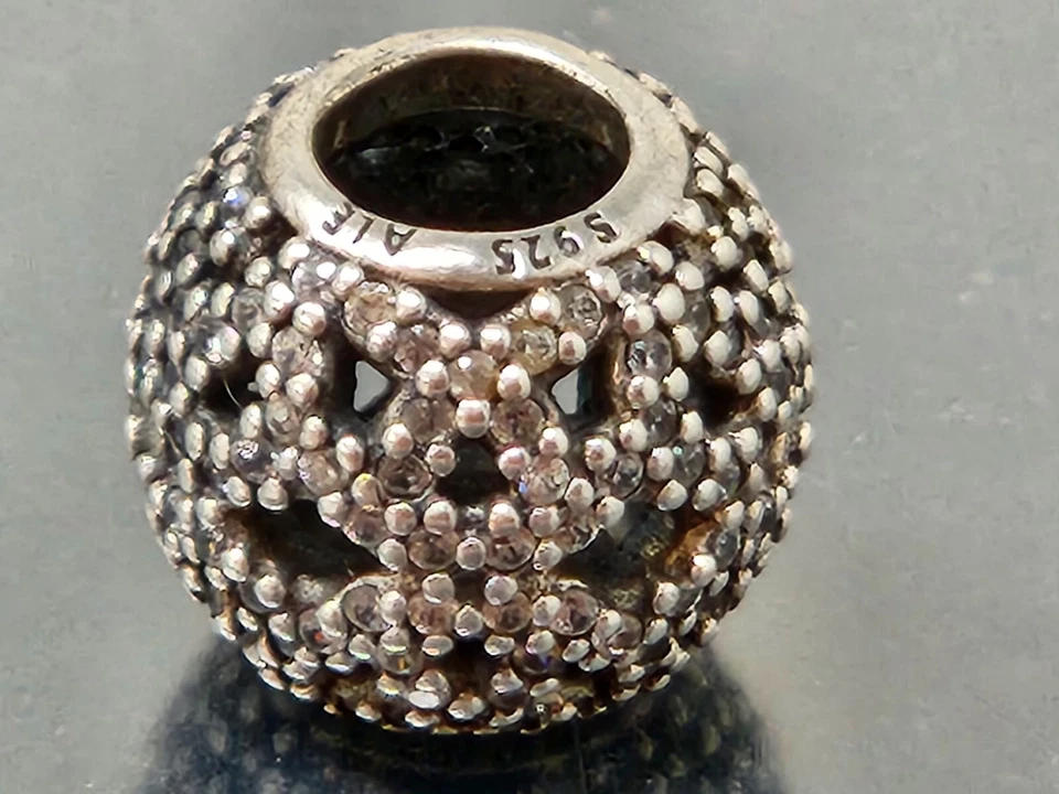 Colgante Pandora ALE 925 Plata Esterlina Diamante (probado) Bola Dije De Colección Foto 3 de 3