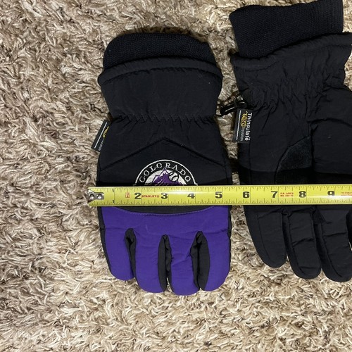 Vintage Colorado Rockies Winter Gloves Thermal Insulated MLB Genuine Merch - Picture 10 of 10