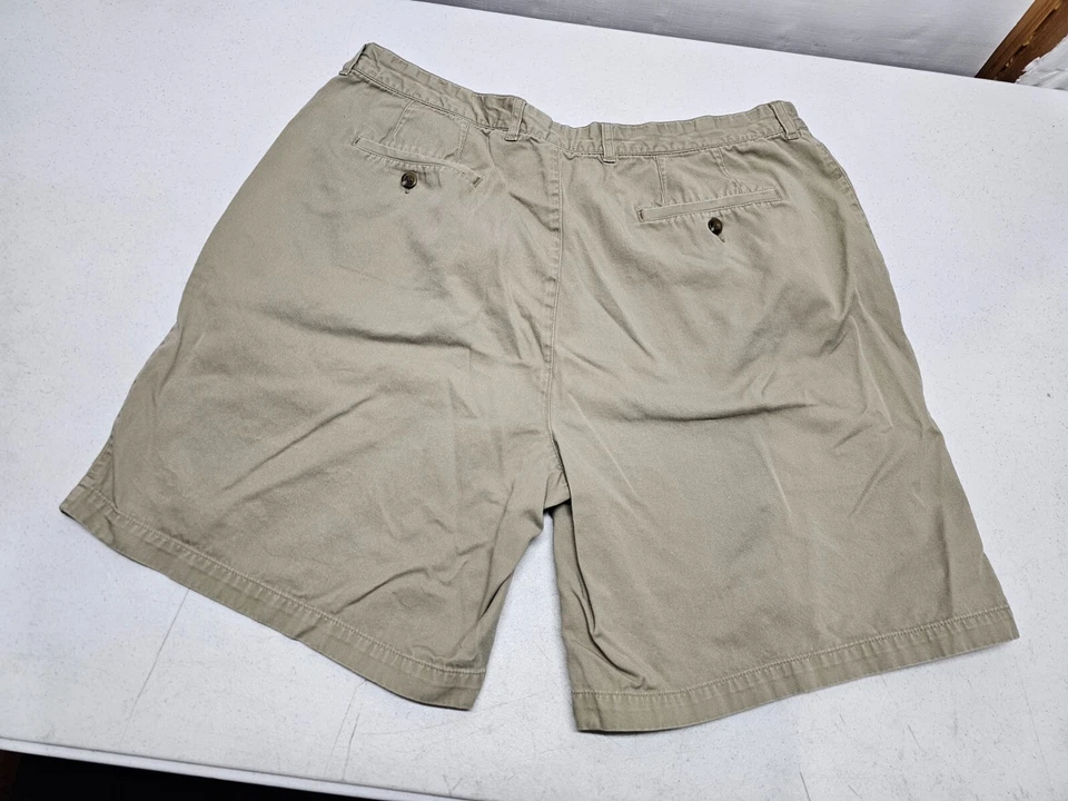 Pantalones Cortos Chinos Farah Para Hombres Talla 40 (40x8) Caqui Plisados Frontales Verano Algodón Pantalones Cortos Foto 4 de 4