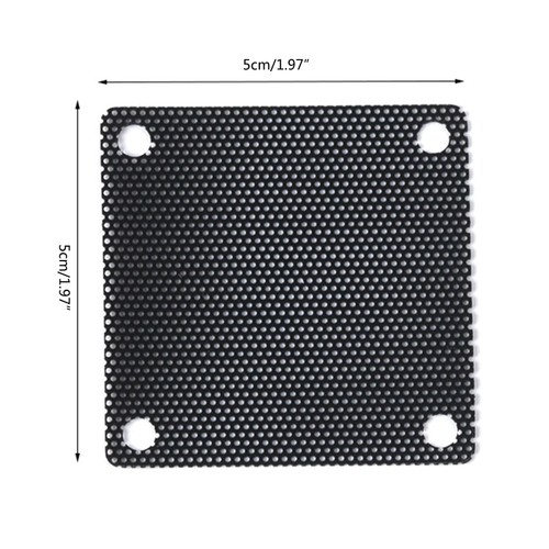 Dust Filter Computer Fan Filter Cooler PVC Black Dustproof for Case Cover PC Mes - Photo 6/17