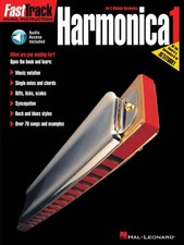 FastTrack Harmonica Method Book 1 - For Diatonic Harmonica NEW 000695407