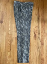 Classiques Entier Reptile Print w/Gold Size 8 Pants - Excellent Condition