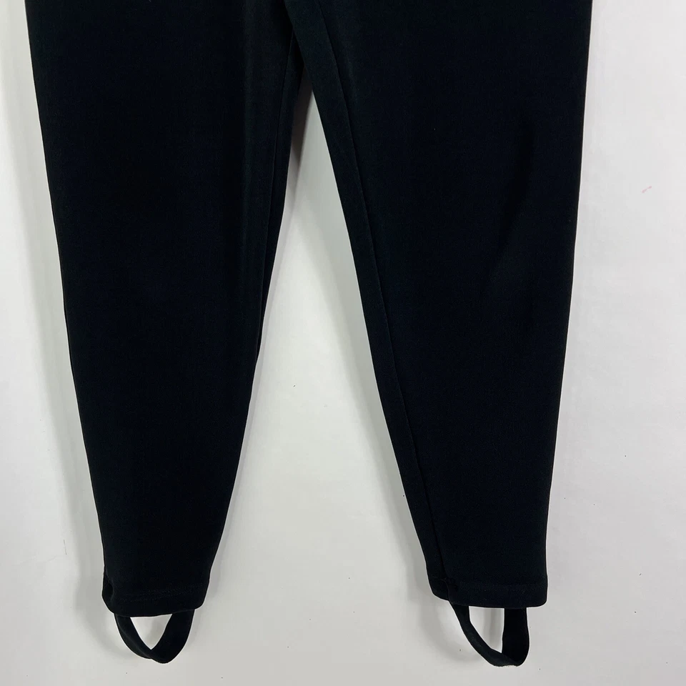 Vintage TapeMeasure Pants Women's Small Tall Black Stirrup Heavyweight Stretch - Image 3 of 4