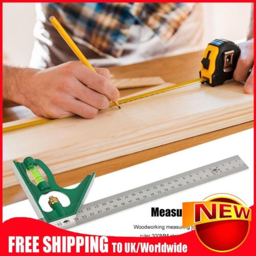Square Right Angle Ruler Multi Combination Measuring Tools Woodwork Protractor - Picture 1 of 13