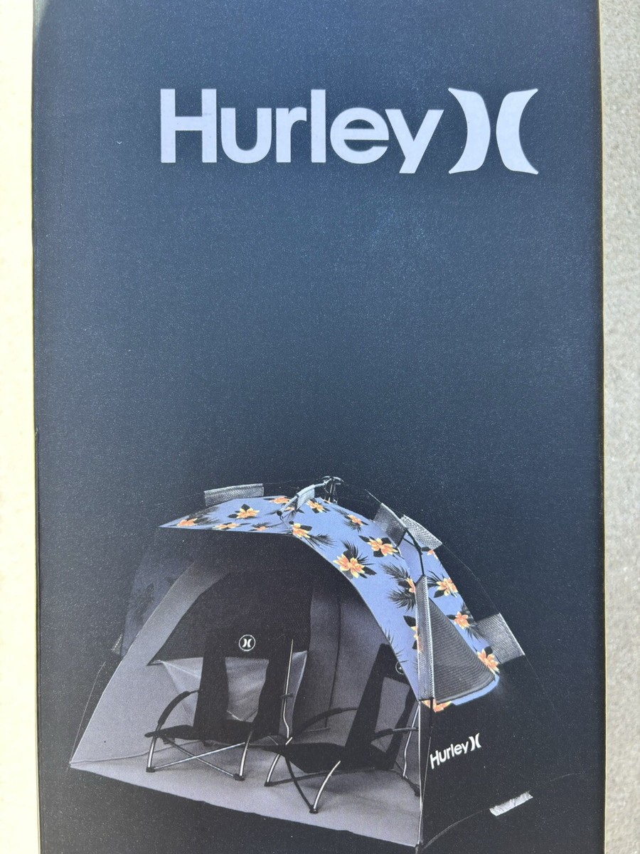 Hurley Easy One Pull Set Up Beach Tent Sun Shade Outdoor Camping