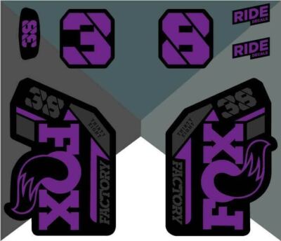Fox 38 Factory 2021 Fork Decals - Purple | eBay