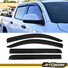 Fits 07-21 Toyota Tundra Crewmax Cab  Acrylic Window Visors Rain Sun Guard 4PCS