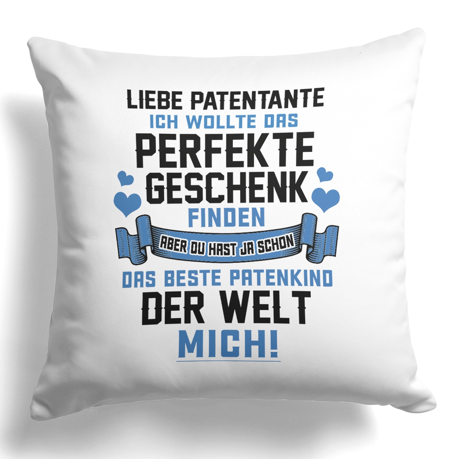 Patentante Geschenk Patin Kissen Taufpatin Geburtstag Weihnachten Deko Frauen