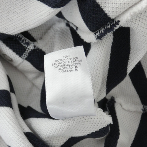 Petit Bateau Baby Girl Jumper Dress White Navy Blue Nautical Striped age 2 yrs - Picture 6 of 7