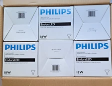 Philips Endura 18W LED PAR38  White Light Flood Light Bulbs 25° Dimmable 6 Bulbs