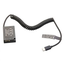 LP-E17 Coupler Adapter  PD USB-C Cable for Canon portable charger LPE17 DR-E18