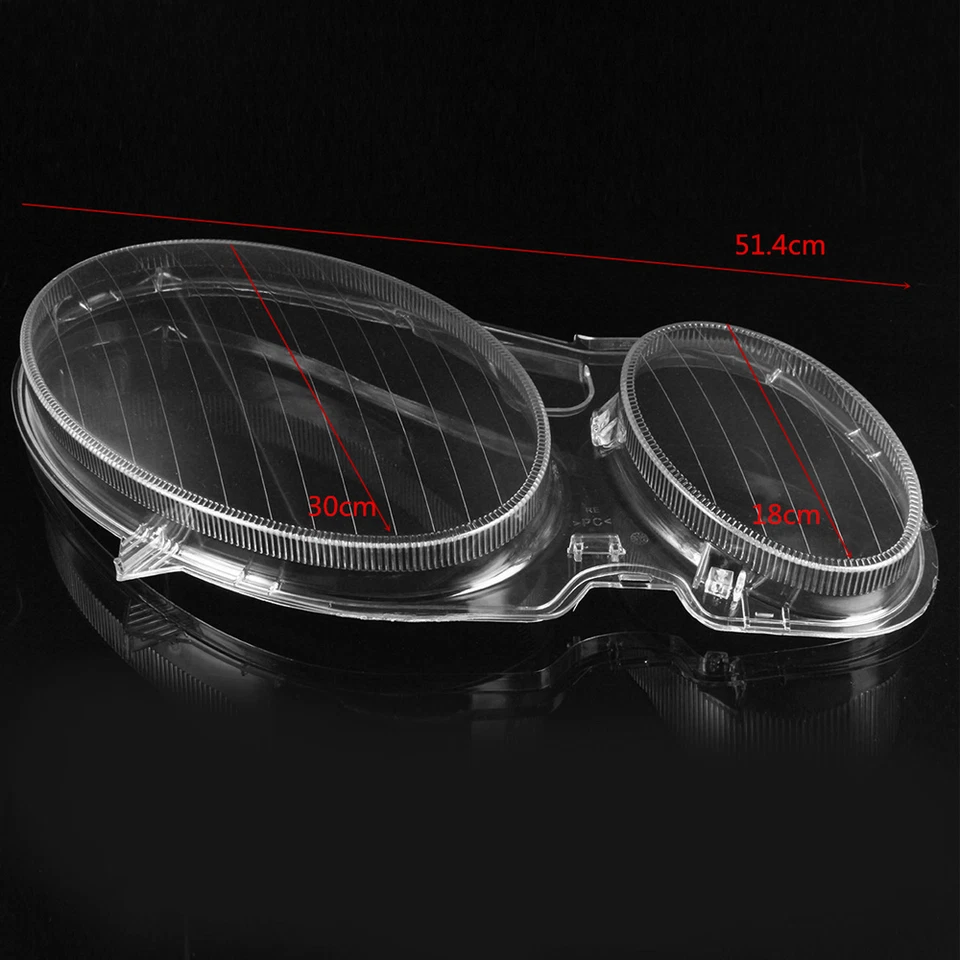 2x Klar Scheinwerferglas Linse Für Mercedes benz E-Klasse W211 S211 2002-2008 - Bild 2 von 4