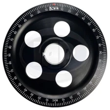 ANODIZED BLACK STOCK SIZE CRANKSHAFT PULLEY VW T1 BUG SUPER BEETLE T2 BUS GHIA