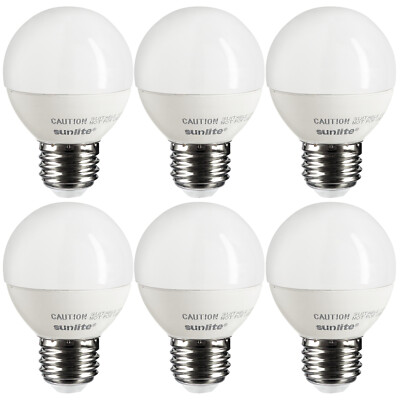 6PK G16 Globe Light Bulbs, 7W (60W), LED Edison Filament Bulb, CRI82, 2700K, E26