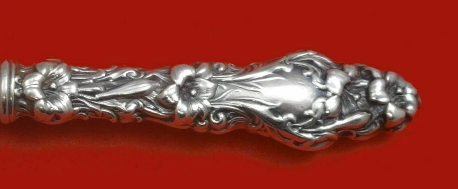 Servidor de pasteles de plata esterlina Lily by Whiting mango hueco WS 10 1/4" hecho a medida Foto 2 de 2