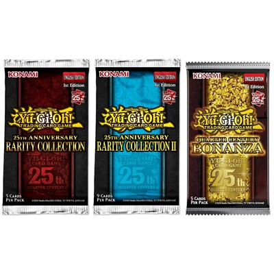 Rarität Sammlung 1, 2, 3 Bonanza - 3x Booster Pack Bundle - Sealed/Neu Yugioh 