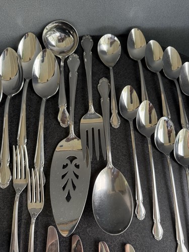 Saladmaster Flatware Stainless Wedding Day 52 Piece Incomplete Set - Picture 15 of 15