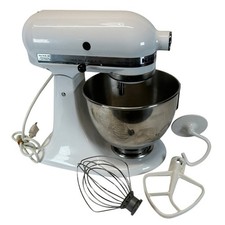 KitchenAid KSM90 Ultra Power 300W Tilt-Head Stand Mixer White Made in USA 4.5 Qt