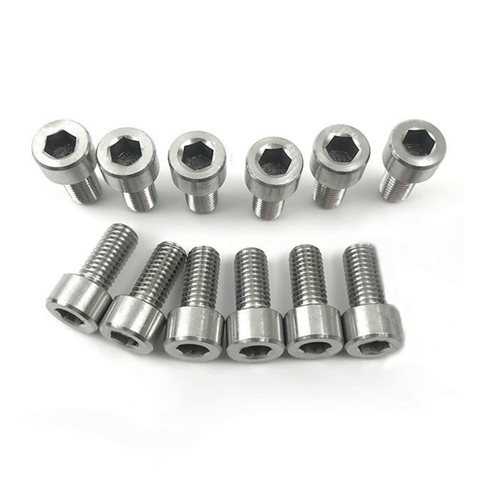 12Pcs Bike Water Bottle Cage Bolts Holder Screws M5 Inner Rack Hexagon Stainl...