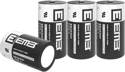 EEMB ER26500 C Size 3.6V 9000mAh Lithium Battery High Capacity Li-SOCL₂ 4