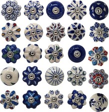 Set of 25 Decorative Pull Knobs for Door, Drawer, Cabinet, Wardrobe, Cupboard