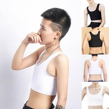 Short Chest Breast Vest Breathable Buckle Binder Trans Lesbian-Tomboy