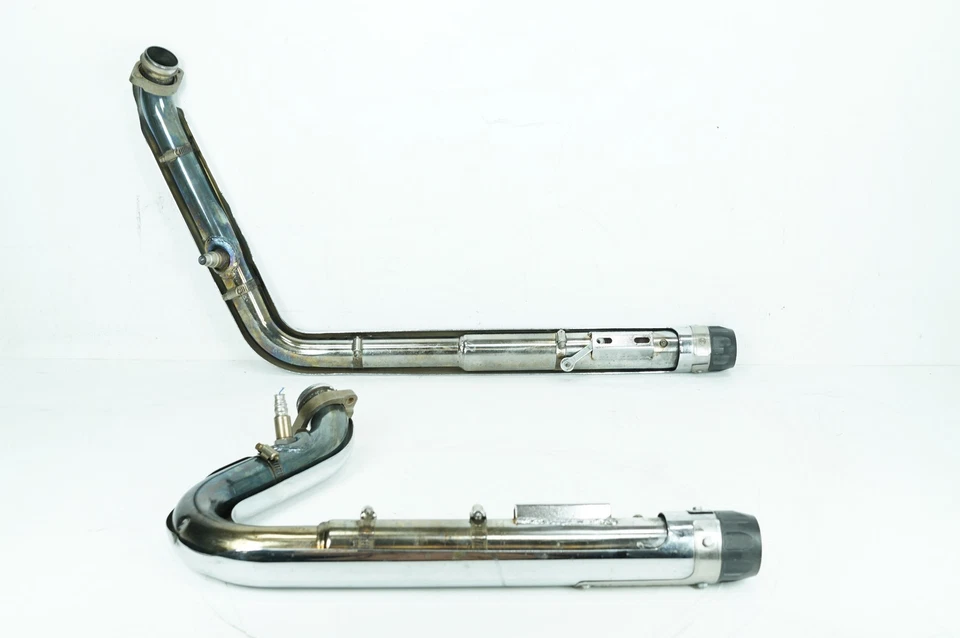 Harley Dyna Super Glide 2007 FXD tubo de escape Kuryakyn aplastado abollado Foto 3 de 4