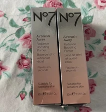 2~No7 Airbrush Away Radiance Boosting Primer Suitable Sensitive Skin 1oz Sealed